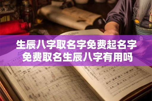 生辰八字取名字免费起名字 免费取名生辰八字有用吗