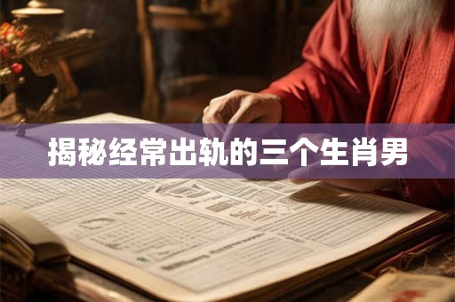 揭秘经常出轨的三个生肖男