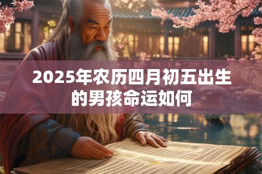 2025年农历四月初五出生的男孩命运如何