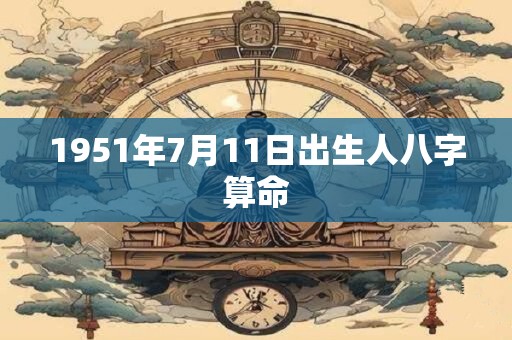 1951年7月11日出生人八字算命