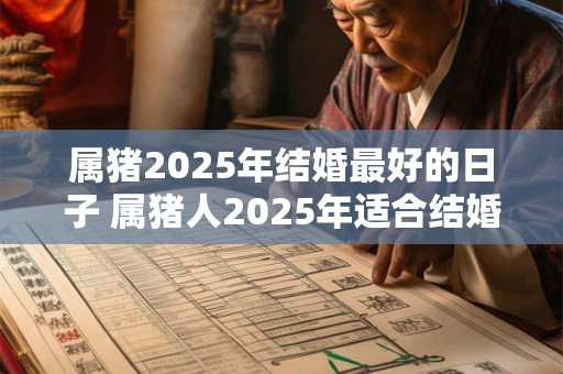 属猪2025年结婚最好的日子 属猪人2025年适合结婚吗 属猪2025年结婚最好的日子 属猪人2025年适合结婚吗