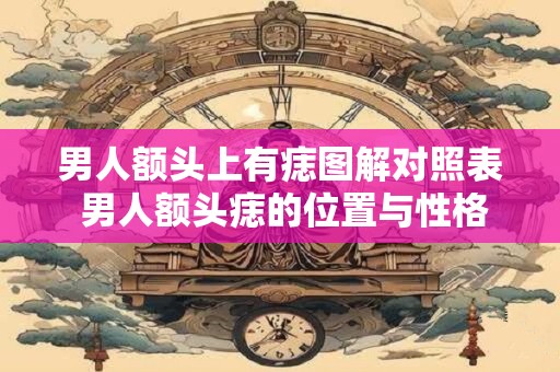 男人额头上有痣图解对照表 男人额头痣的位置与性格特征有关吗