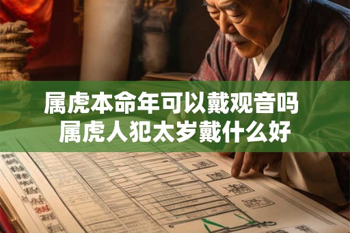 属虎本命年可以戴观音吗 属虎人犯太岁戴什么好
