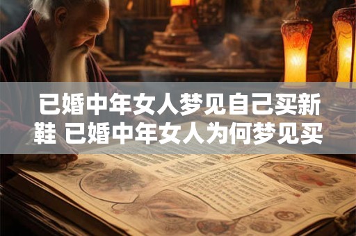 已婚中年女人梦见自己买新鞋 已婚中年女人为何梦见买新鞋