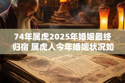 74年属虎2025年婚姻最终归宿 属虎人今年婚姻状况如何