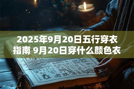 2026年9月20日五行穿衣指南 9月20日穿什么颜色衣服