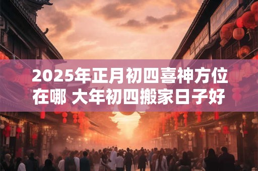 2025年正月初四喜神方位在哪 大年初四搬家日子好不好