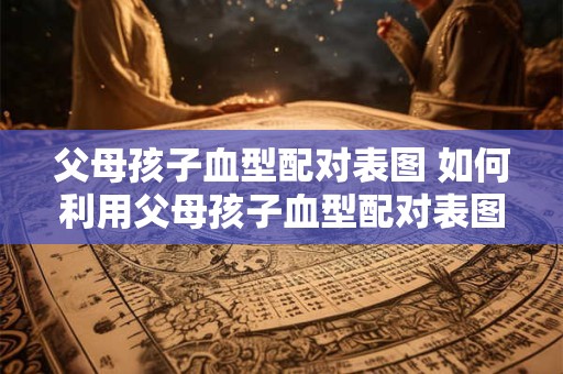 父母孩子血型配对表图 如何利用父母孩子血型配对表图确定孩子的血型