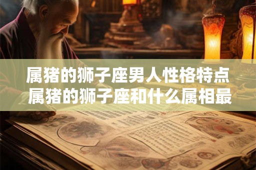 属猪的狮子座男人性格特点 属猪的狮子座和什么属相最配