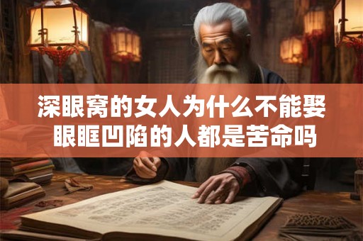 深眼窝的女人为什么不能娶 眼眶凹陷的人都是苦命吗