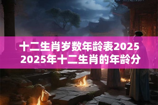 十二生肖岁数年龄表2025 2025年十二生肖的年龄分布