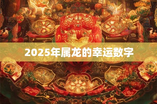 2025年属龙的幸运数字