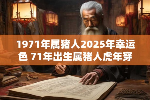 1971年属猪人2025年幸运色 71年出生属猪人虎年穿什么颜色衣服好