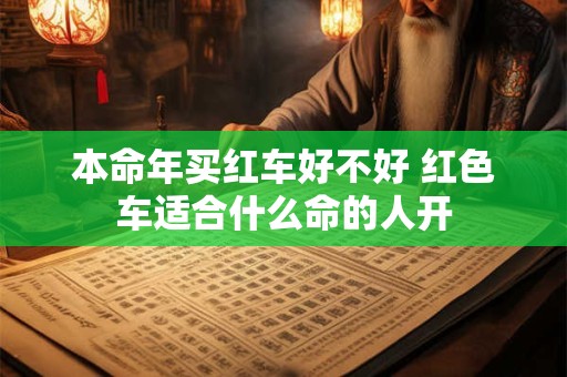 本命年买红车好不好 红色车适合什么命的人开