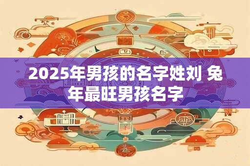 2025年男孩的名字姓刘 兔年最旺男孩名字