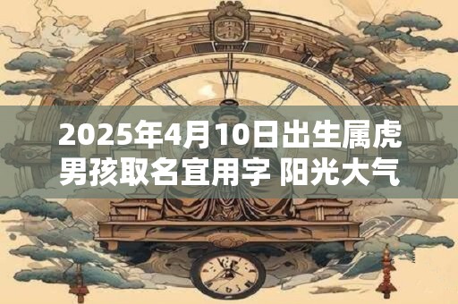 2025年4月10日出生属虎男孩取名宜用字 阳光大气的男孩名字