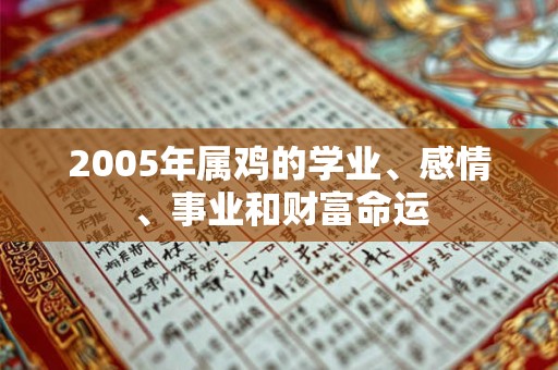 2005年属鸡的学业、感情、事业和财富命运 2005年属鸡的学业、感情、事业和财富命运