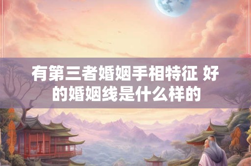 有第三者婚姻手相特征 好的婚姻线是什么样的