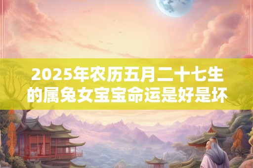 2025年农历五月二十七生的属兔女宝宝命运是好是坏