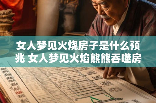 女人梦见火烧房子是什么预兆 女人梦见火焰熊熊吞噬房屋预示着什么