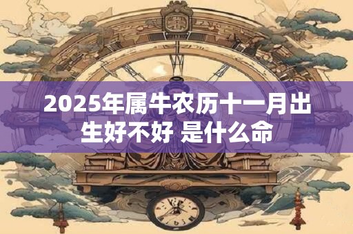 2025年属牛农历十一月出生好不好 是什么命