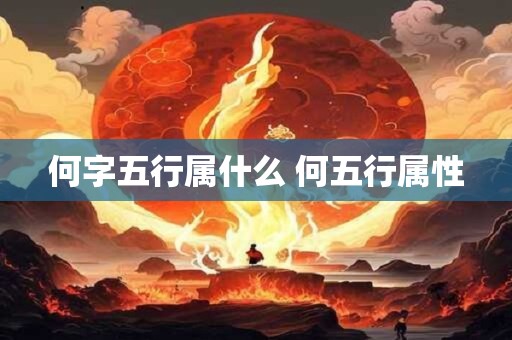 何字五行属什么 何五行属性