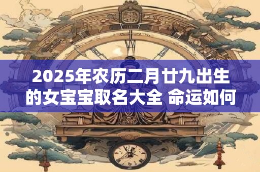 2025年农历二月廿九出生的女宝宝取名大全 命运如何