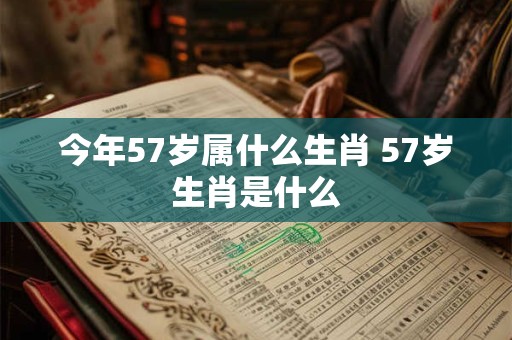 今年57岁属什么生肖 57岁生肖是什么