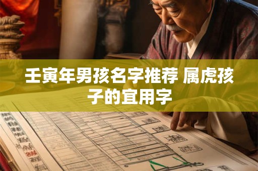 壬寅年男孩名字推荐 属虎孩子的宜用字