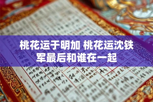 桃花运于明加 桃花运沈铁军最后和谁在一起