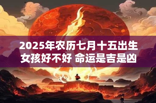 2025年农历七月十五出生女孩好不好 命运是吉是凶