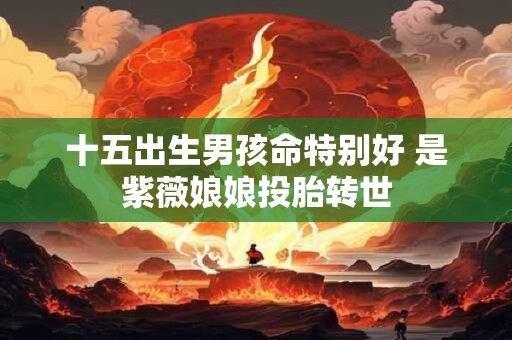 十五出生男孩命特别好 是紫薇娘娘投胎转世