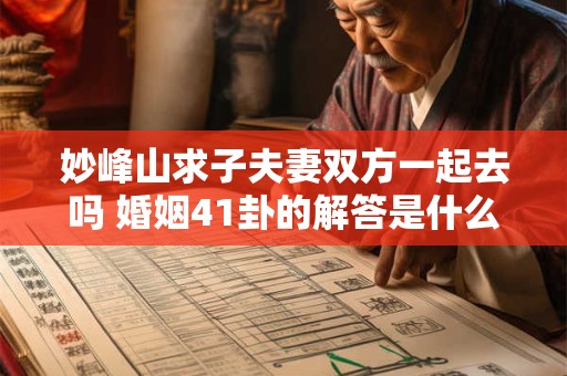 妙峰山求子夫妻双方一起去吗 婚姻41卦的解答是什么