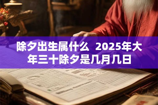 除夕出生属什么  2025年大年三十除夕是几月几日