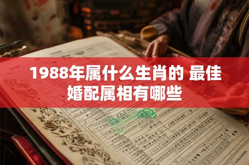 1988年属什么生肖的 最佳婚配属相有哪些