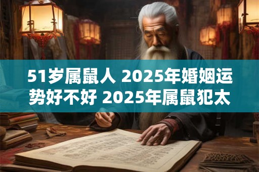 51岁属鼠人 2025年婚姻运势好不好 2025年属鼠犯太岁吗