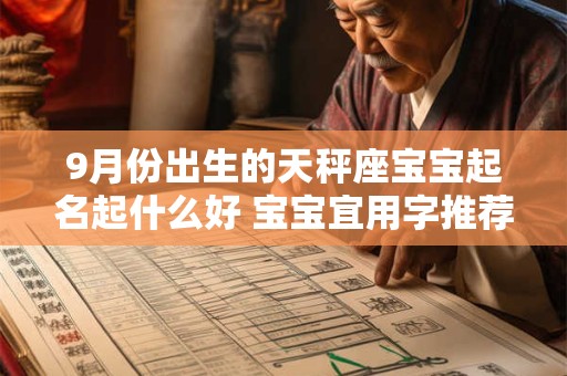 9月份出生的天秤座宝宝起名起什么好 宝宝宜用字推荐