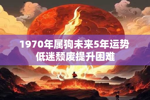 1970年属狗未来5年运势 低迷颓废提升困难