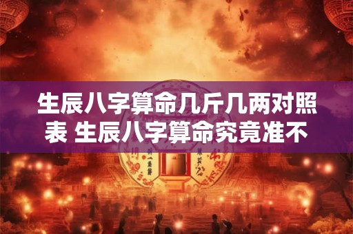 生辰八字算命几斤几两对照表 生辰八字算命究竟准不准