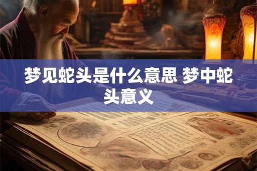 梦见蛇头是什么意思 梦中蛇头意义