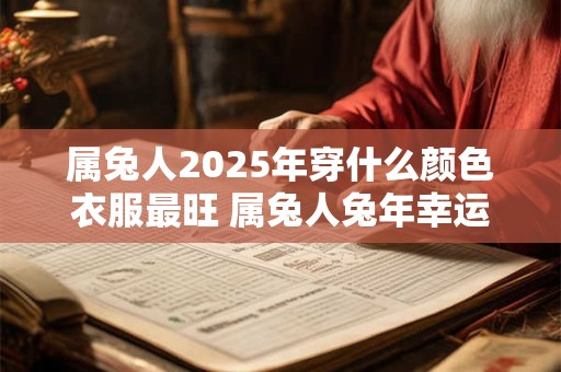 属兔人2025年穿什么颜色衣服最旺 属兔人兔年幸运色是什么