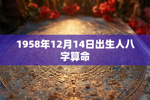 1958年12月14日出生人八字算命