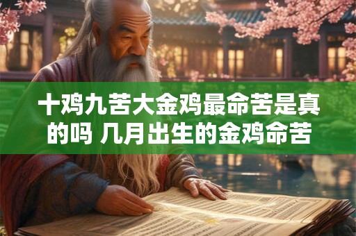 十鸡九苦大金鸡最命苦是真的吗 几月出生的金鸡命苦