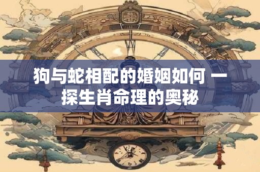 狗与蛇相配的婚姻如何 一探生肖命理的奥秘