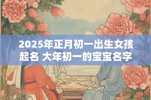 2025年正月初一出生女孩起名 大年初一的宝宝名字