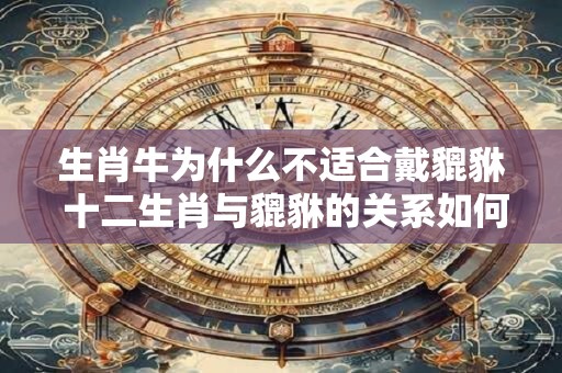 生肖牛为什么不适合戴貔貅 十二生肖与貔貅的关系如何