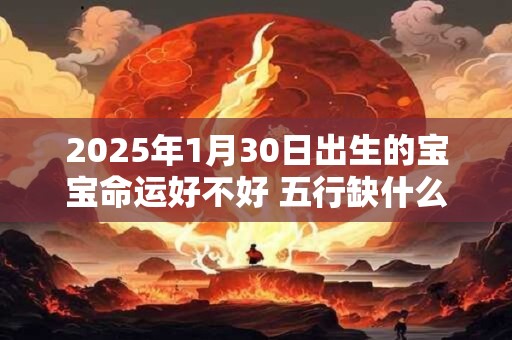 2026年1月30日出生的宝宝命运好不好 五行缺什么