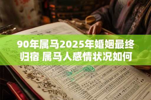 90年属马2025年婚姻最终归宿 属马人感情状况如何
