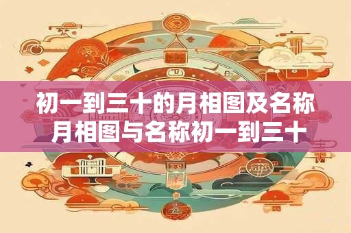 初一到三十的月相图及名称 月相图与名称初一到三十呈现什么变化