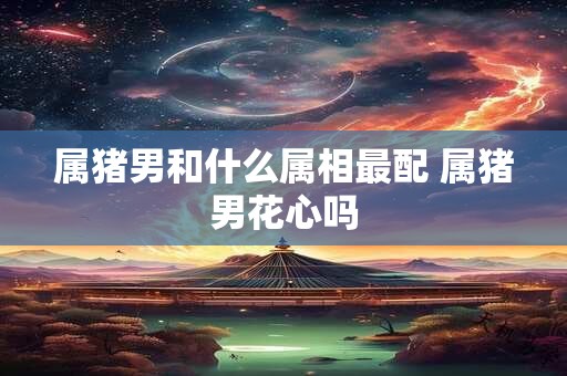 属猪男和什么属相最配 属猪男花心吗
